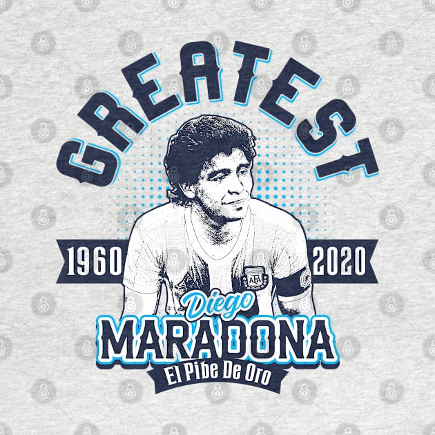 Maradona El Pibe De Oro by Alema Art